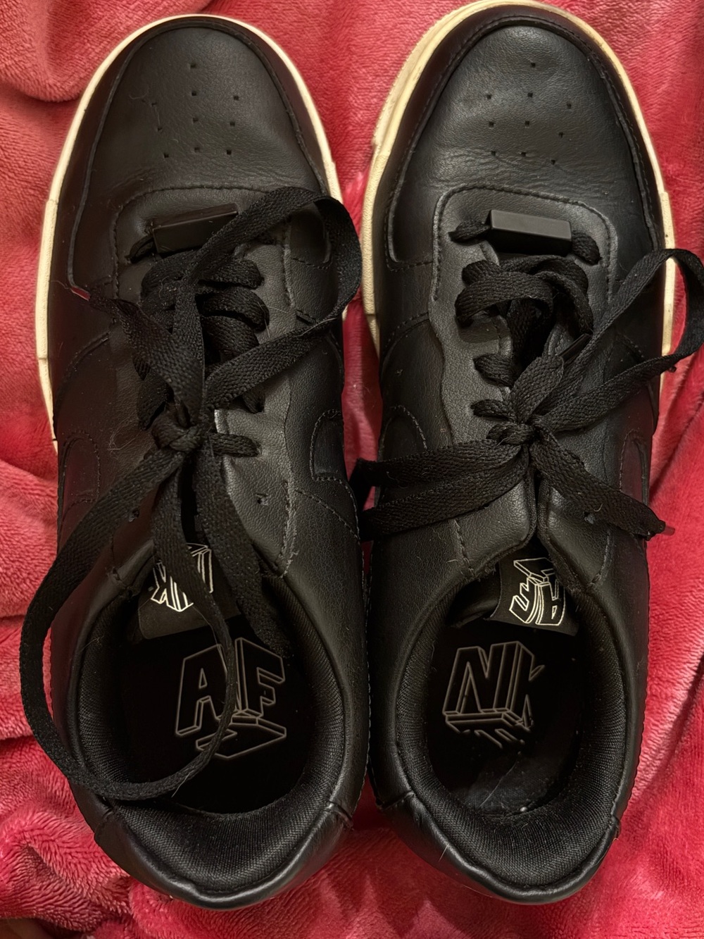 Nike Black Sneakers with Cream Trim